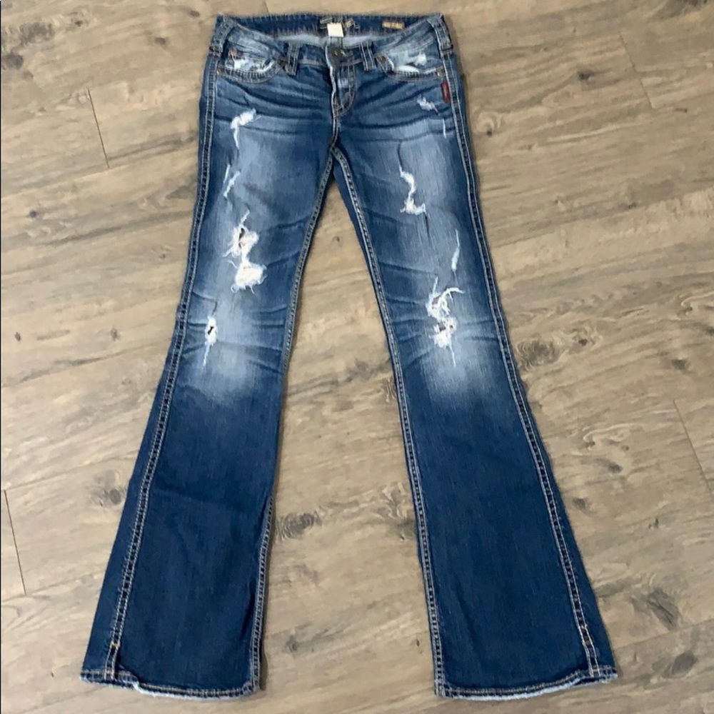 Silver Women’s Jeans Juniors Size 28 x 35 long